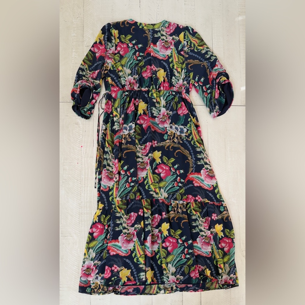 Soft Surroundings Samantha Maxi Floral Faux Wrap Dress size Large NWT - Picture 4 of 9
